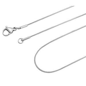 22 Inch Stainless Steel Snake Chain Necklace - Unisex Chain - Replacement Chain